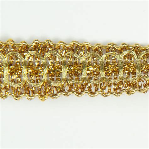 Metallic Gold Fabric Trim 